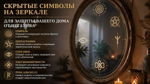Скрытые символы на зеркале для защиты вашего дома.
