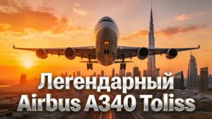 ✈️ ПРЕМЬЕРА: Легендарный Airbus A340! Летим из Дубая в Тбилиси | Toliss/Aerosoft