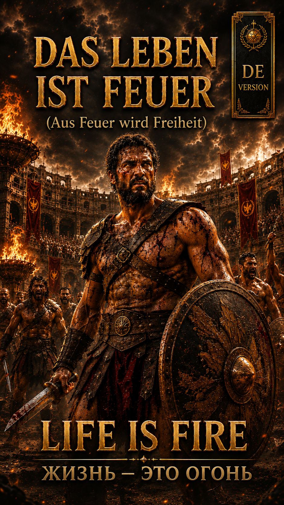 Spartacus in German — Iron Fire of Freedom | Das Leben ist Feuer #Shorts