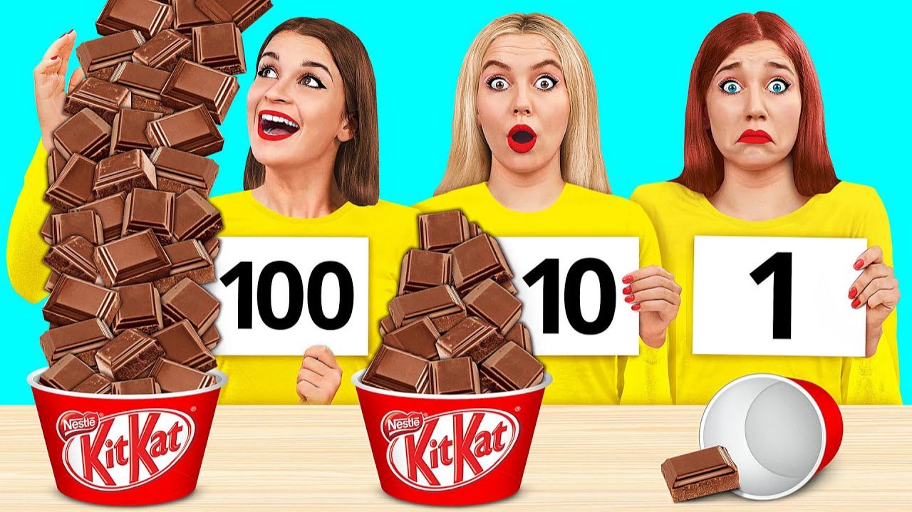 100 Слоев еды Челлендж # Сумасшедший челлендж от TeenDO Challenge смотреть онлайн