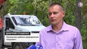 Специалисты «Горсвета» монтируют системы освещения на проспекте Генерала Острякова