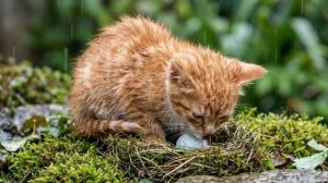 Котенок и Яйцо