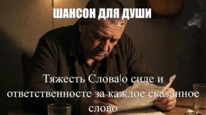 ШАНСОН ДЛЯ ДУШИ|Тяжесть Слова|ПЕСНИ ПОД ГИТАРУ