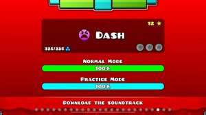 Играю в Гд уравинь Dash
