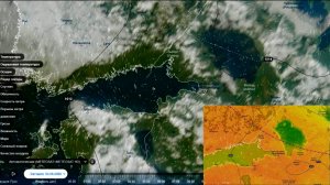 Чистое небо над холодным Финским заливом и Ладожским озером. Вид со спутника 03.06.2026
