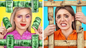 Бедная vs Богатая vs Ультра богатая Девушка в Тюрьме  Супер Челлендж
