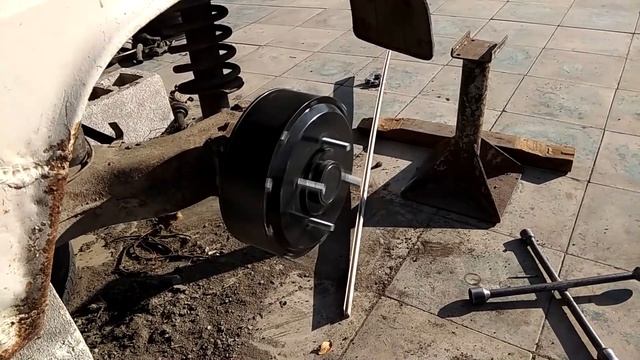Установка мотор колес (мотор ступиц) на автомобиль. Электрозапорожец. (Часть1) смотреть онлайн