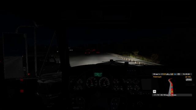 69) American Truck Simulator 2 ми + Дорожный каток (9 т) 162 ми Barstow (CA) - Carlsbad (CA)