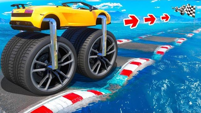КАК ДАЛЕКО МОНСТР ТРАК СМОЖЕТ ПРОЕХАТЬ ПО ВОДНЫМ КОЧКАМ В ГТА 5?