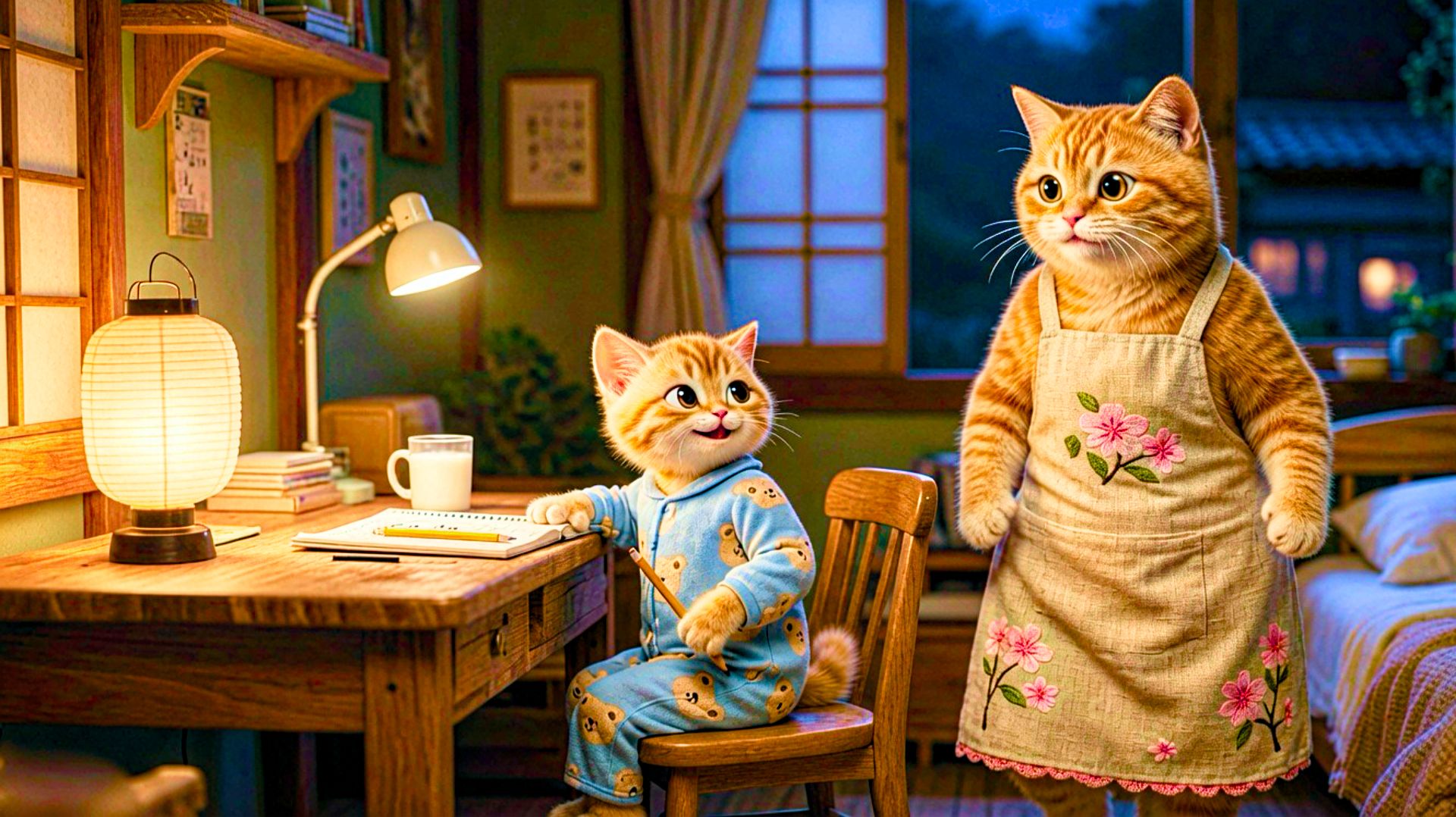 Мама кошка сделала тортик ❤️ Милые ИИ Мультики для Детей смотреть онлайн