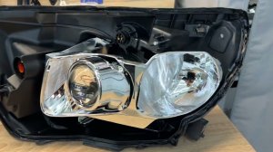 LADA Vesta Sport установка светодиодных линз MTF MaxBeam 2.0