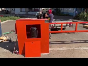 Откатной антивандальный шлагбаум «Крепыш»
