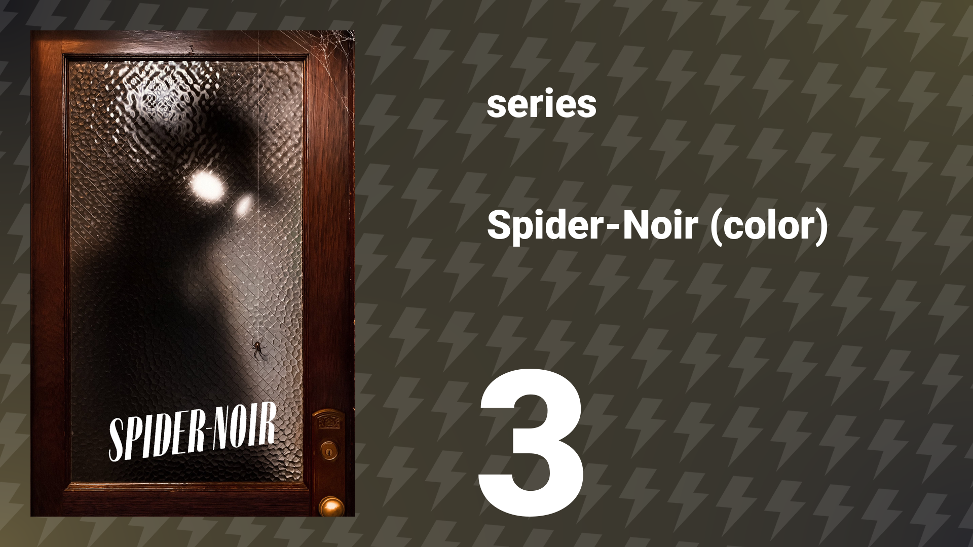 Spider-Noir (color) Episode 3 «Double Cross» (series, 2026) смотреть онлайн