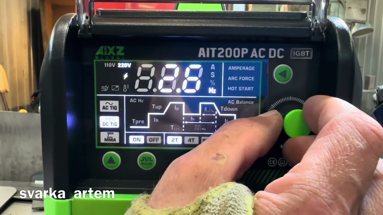 Обзор бюджетного AIXZ GLOBAL AIT 200 P Tig Ac/dc пульс