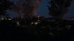 Кадры прилётов по Киеву этой ночью.
