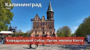 Майские в Калининграде. 3 мая. Остров Канта, Кафедральный Собор, Орган, могила Иммануила Канта.