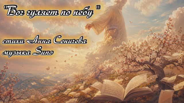 "Бог гуляет по небу" стихи Анны Сеничевой музыка Suno