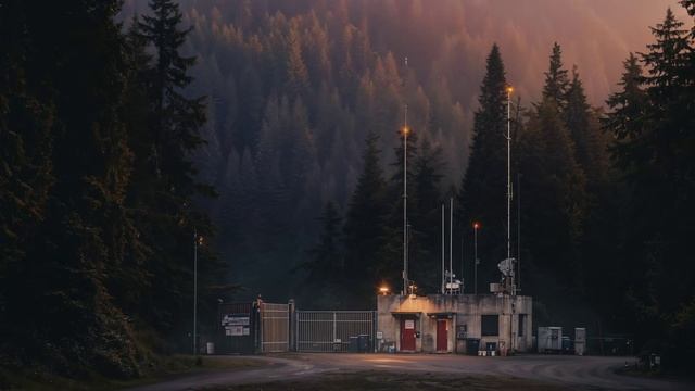 THE SILENT BORDER ｜ Forest Outpost Ambience ｜ Cold War Sci-Fi Ambient ｜ Day & Night Cycle ｜ смотреть онлайн