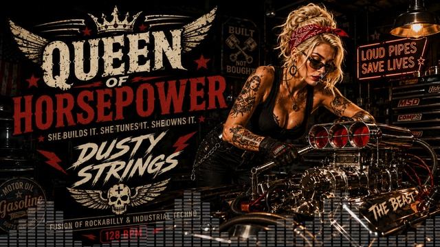 Queen Of Horsepower — Dusty Strings _ Rockabilly Industrial Techno смотреть онлайн