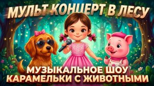 МУЛЬТКОНЦЕРТ В ЛЕСУ // РАЗВИВАШКА // ПЕСЕНКИ ЖИВОТНЫХ ДЛЯ МАЛЫШЕЙ