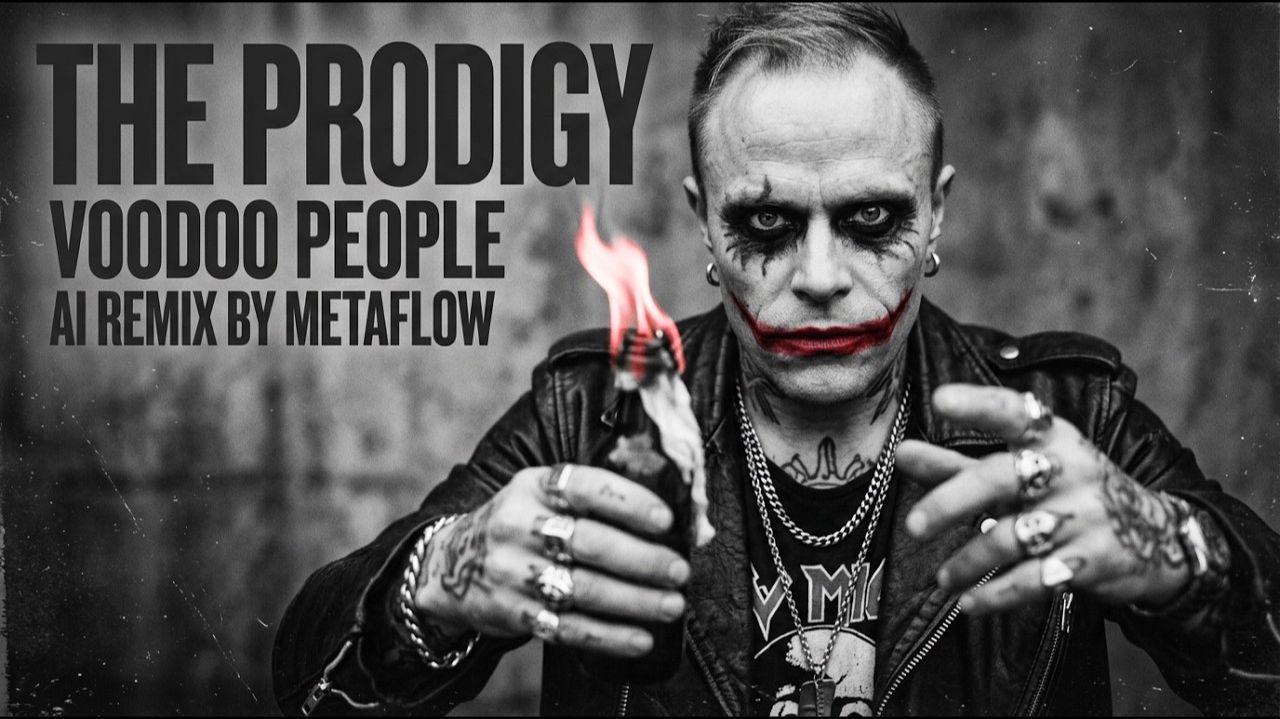 Voodoo People - Prodigy Inspired Bigbeat Punk Rave AI Remix смотреть онлайн