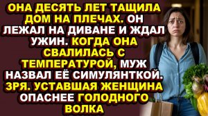 Истории из жизни|Она вышла замуж за взрослого мужчину, а жила с ребёнком, который требовал суп