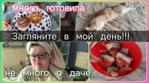 Загляните в мой день//готовка//о даче