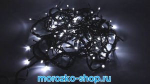 Е70279 Гирлянда НИТЬ - 24V,  180 белых LED-ламп, 9+10 м, контроллер, для улицы, SNOWMEN