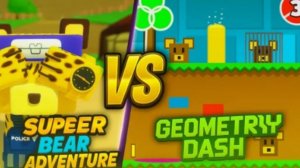Super bear adventure × ГЕОМЕТРИЯ ДЭШ!
