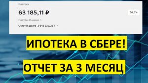 Плачу ипотеку в Сбербанке под 20,5%! Отчет за 3 месяц.