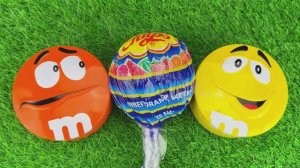 Мультики для детей и малышей. Распаковка и обзор. Баночки M&M's с сюрпризом. Залипательное видео.