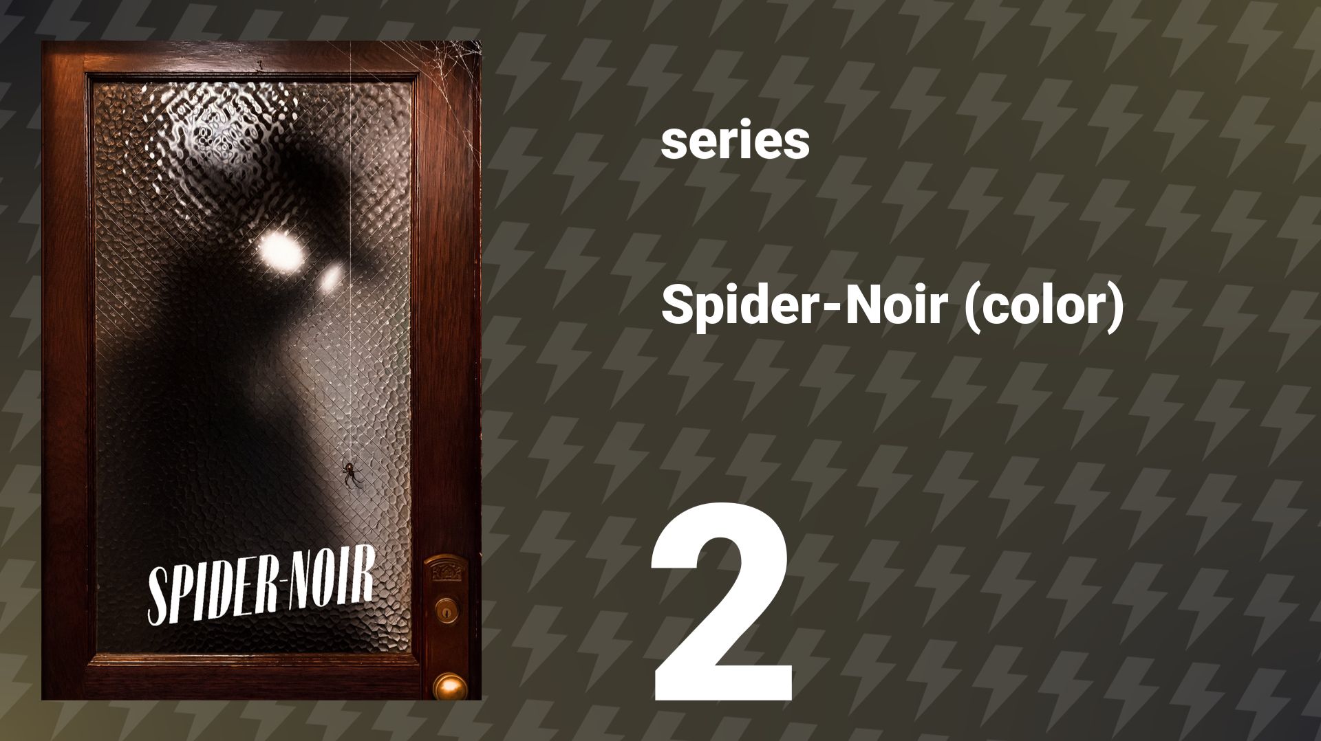 Spider-Noir (color) Episode 2 «Tread Lightly» (series, 2026) смотреть онлайн