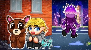 Мы нашли малыша 67 и олененка в Roblox… | Kpop Охотники на демонов