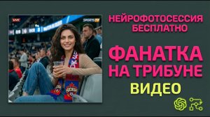 Тренд «фанатка на трибуне»: нейрофотосессия бесплатно. Оживление изображения в google flow