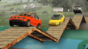 Автомобили против разрушенных мостов — BeamNG Drive — 🔥 ULTIMATE Edition: Компиляция