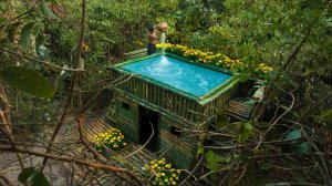 Построить бассейн на крыше на вилле Tiny House