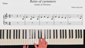 🎹 The Rains of Castamere — Piano Cover + PDF Ноты