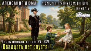 Александр Дюма «Трилогия о мушкетёрах» книга 2 «Двадцать лет спустя» Часть первая, главы XV–XXV