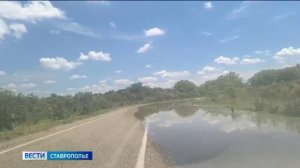В Буденновском округе Ставрополья подтоплены жилые дома и приусадебные участки