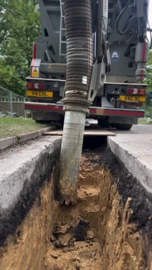 Работа аспирационного экскаватора!