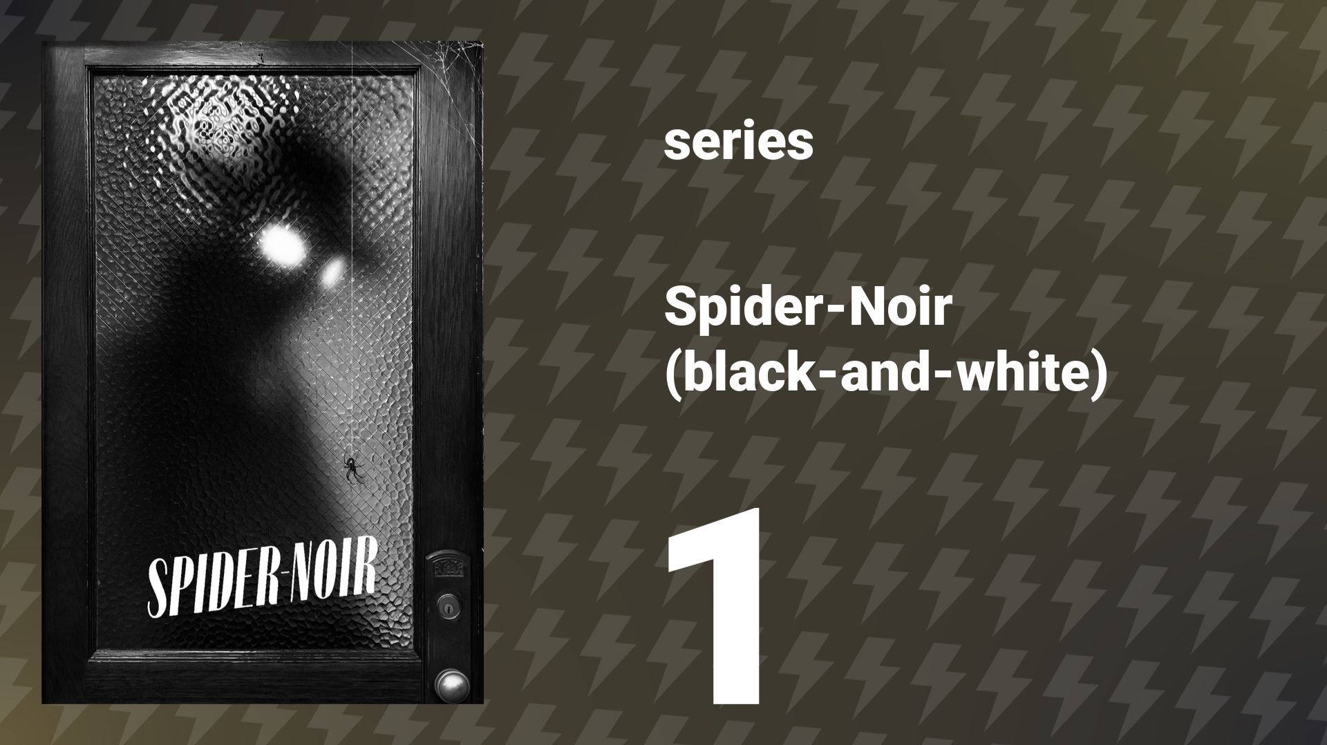 Spider-Noir (black-and-white) Episode 1 «Step Into My Office» (series, 2026) смотреть онлайн