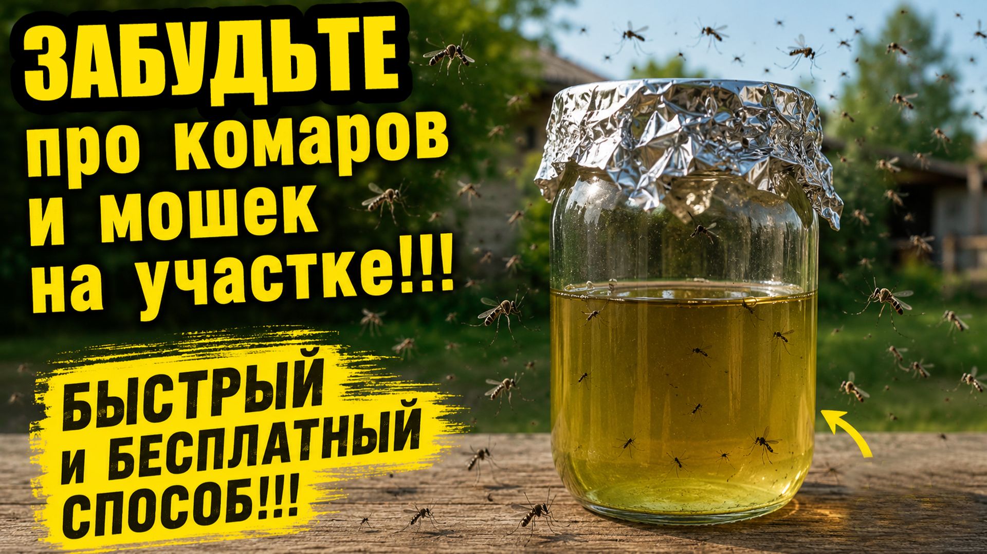 Забудьте про КОМАРОВ и МОШЕК на участке в огороде и саду! смотреть онлайн