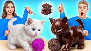 Челлендж. Шоколадная Еда vs Настоящая еда # Потрясающие Кулинарные Рецепты Multi DO Challenge