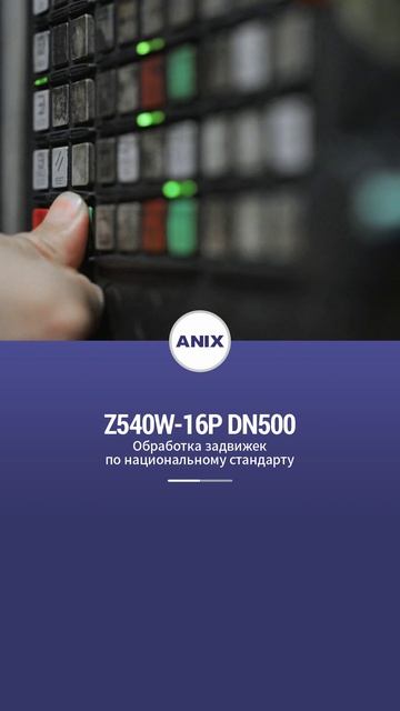 Z540W-16P DN500 Обработка задвижек по ГОСТ-ANIX