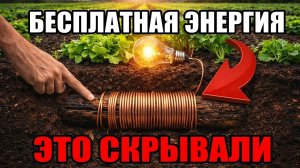БЕСКОНЕЧНАЯ энергия_ закопайте медь и дерево ТАК — секрет «ЭЛЕКТРИЧЕСКОЙ земли»!