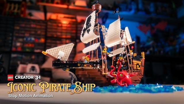 Я потратил 32 часа на анимацию легендарного пиратского корабля LEGO (31387) #lego #afol #stopmotion смотреть онлайн