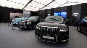 Премиальные автомобили Aurus презентовали на ПМЭФ-2026 в Санкт-Петербурге