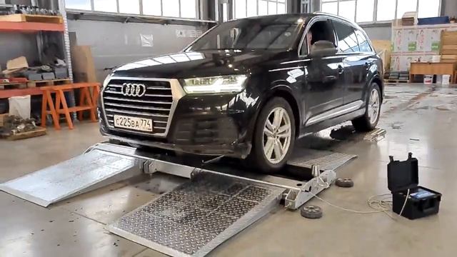 Демонстрация диагностики полноприводного автомобиля на стенде смотреть онлайн