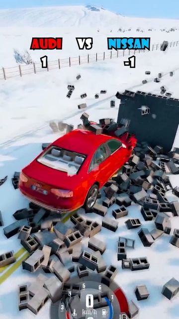 AUDI VS NISSAN в beamng в Бименджи драйв