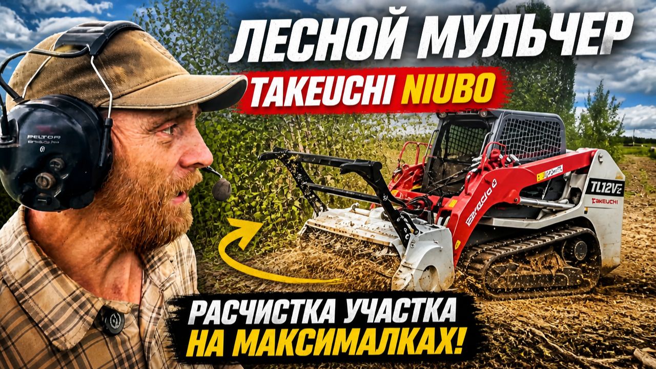 Как мульчер NIUBO  справляется с джунглями? Расчистка участка под строительство дома